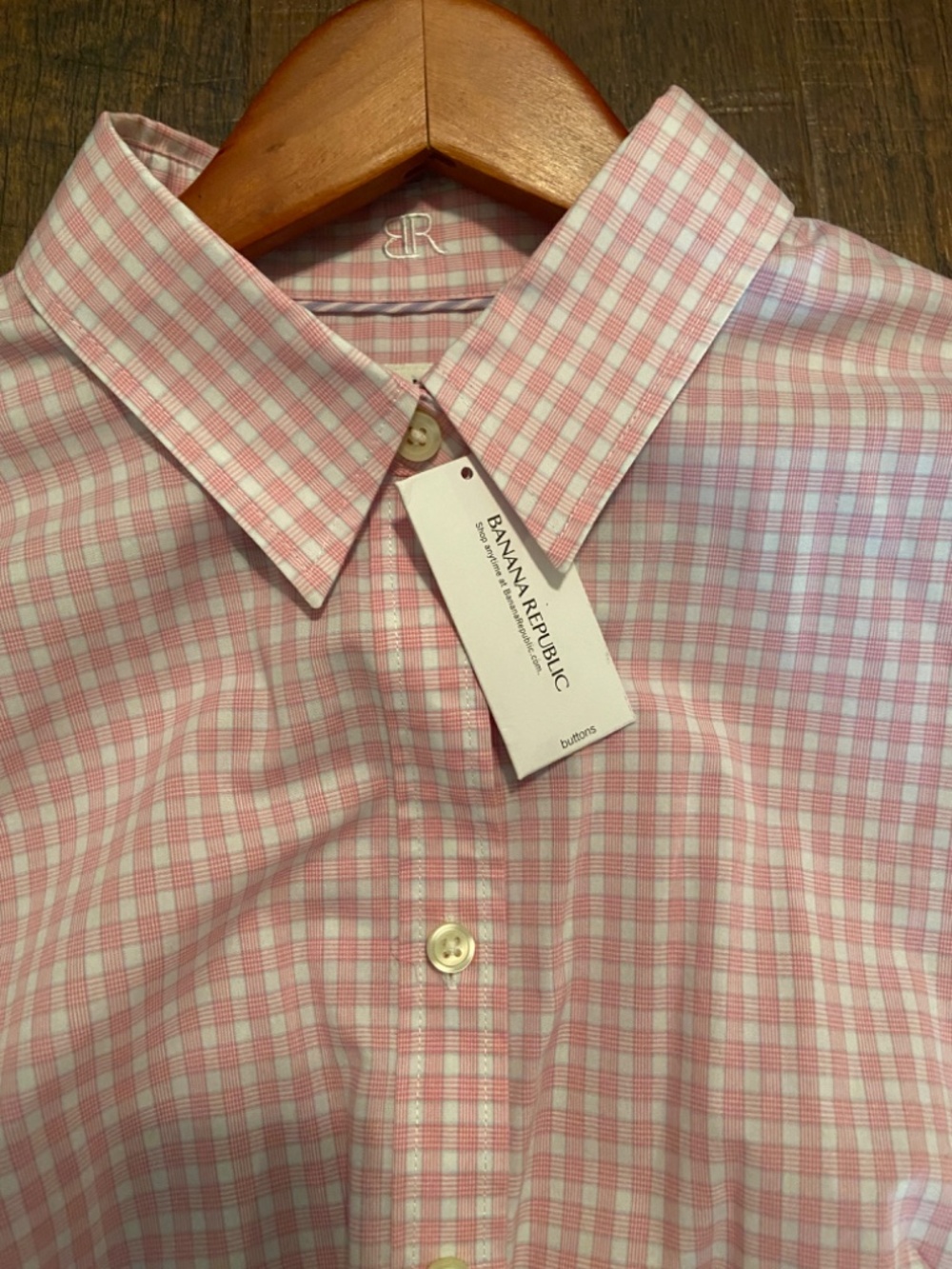 NEW Woman's COTTON LONG-SLEEVE BUTTON-DOWN SHIRT Sz 6/8 97%Cotton